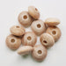 Natural Eco Wooden Lentil Beads - 10mm - Eco Bebe NZ