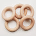 Natural Eco Beech Wood Rings - 40mm - Eco Bebe NZ