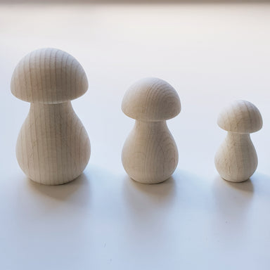 Wooden beech wood mushroom - three sizes - Eco Bebe NZ