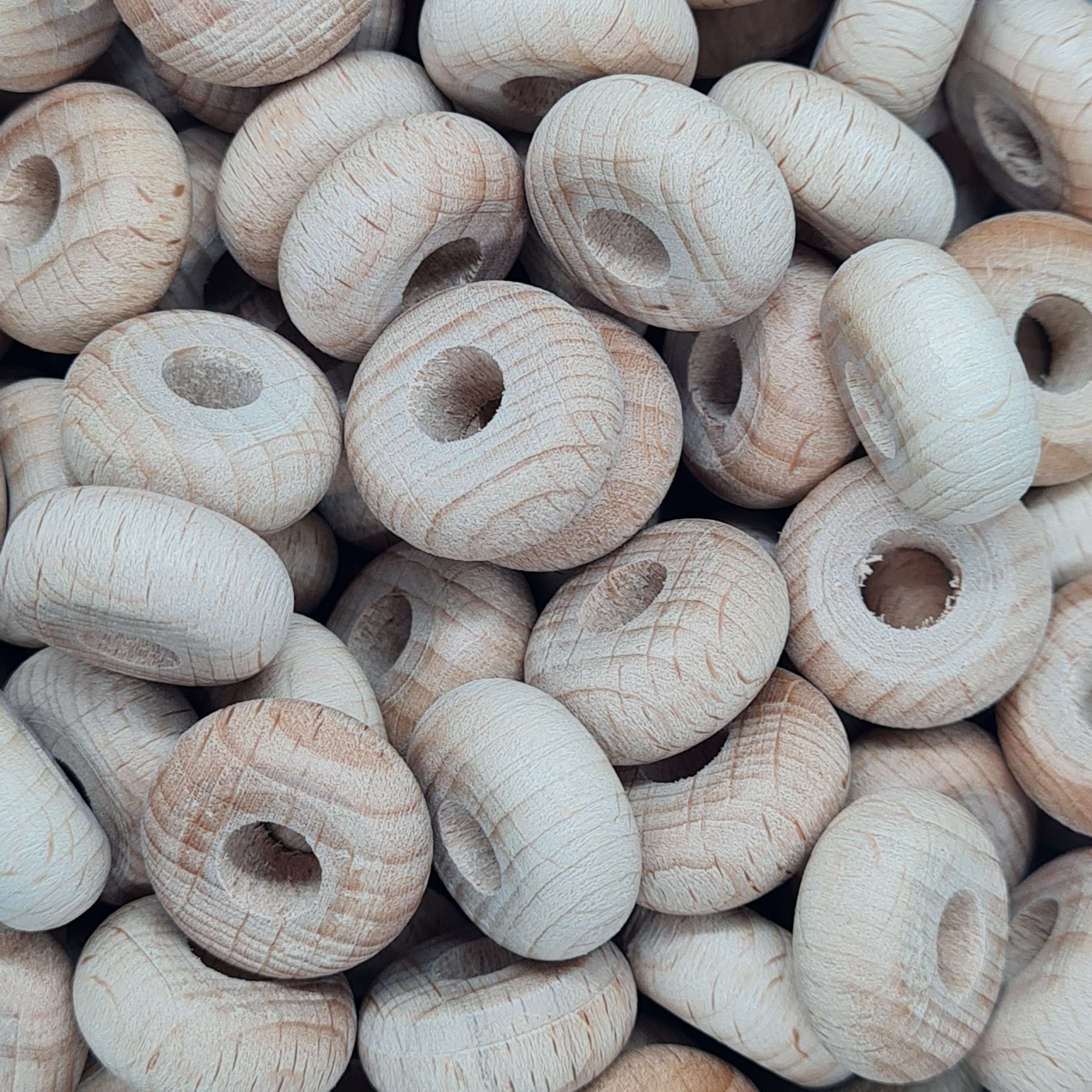 Natural Eco Wooden Abacus Beads - 20mm