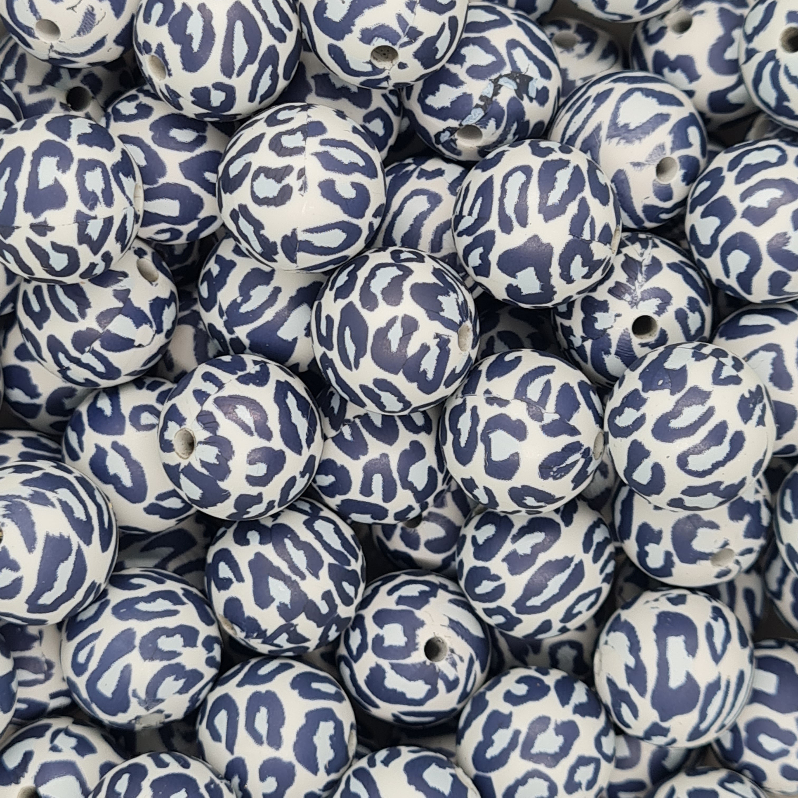 Printed 15mm round beads