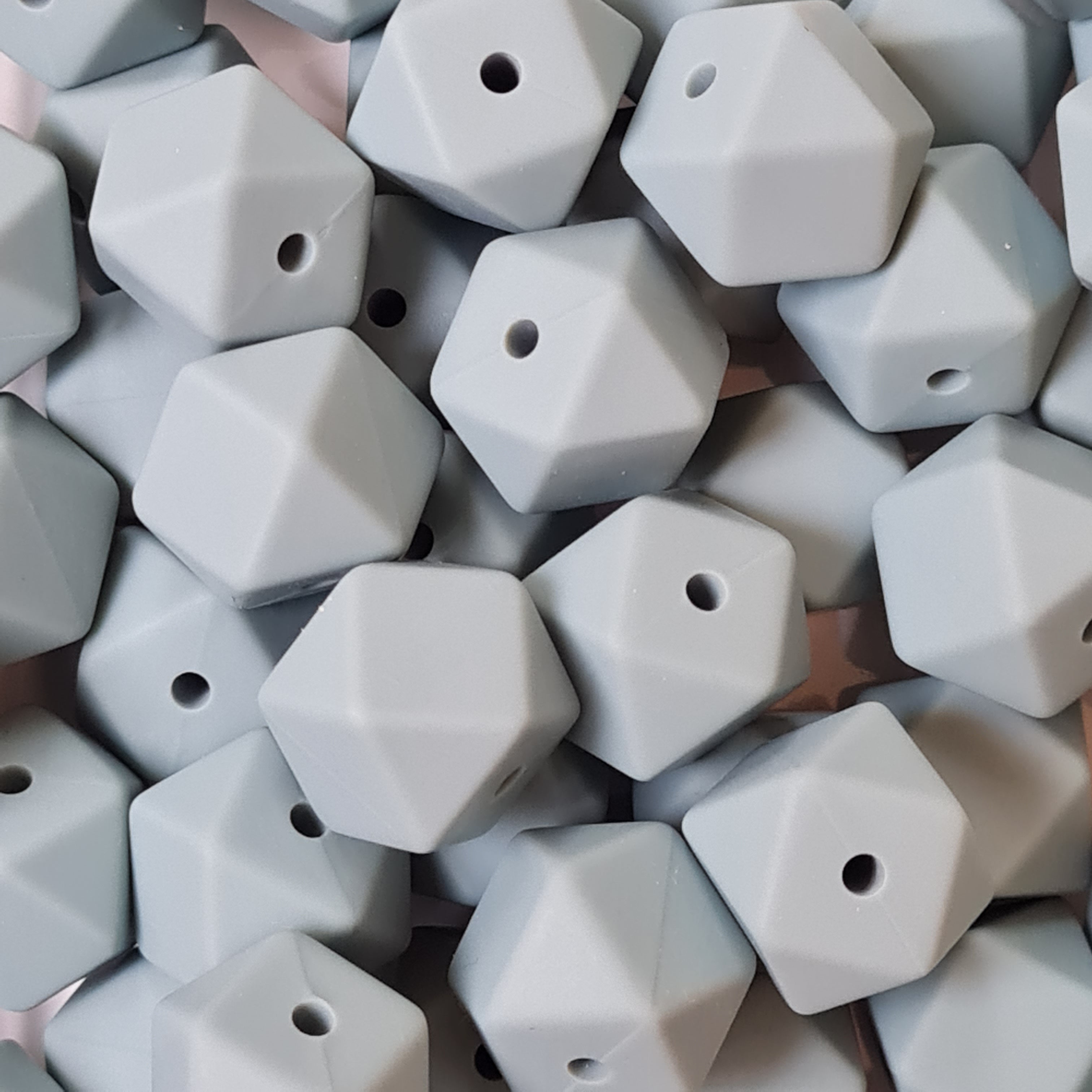 14mm hexagon beads