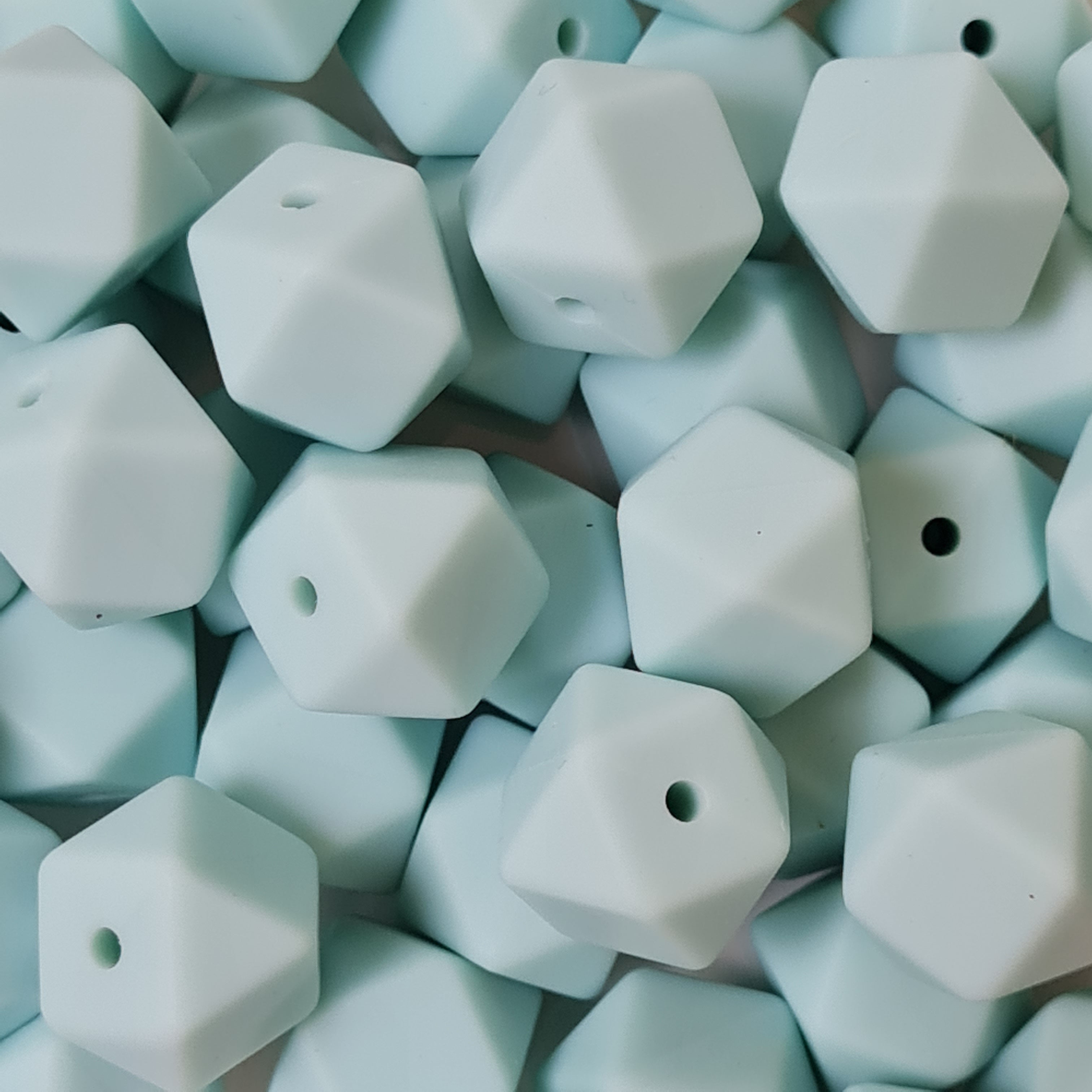 14mm hexagon beads