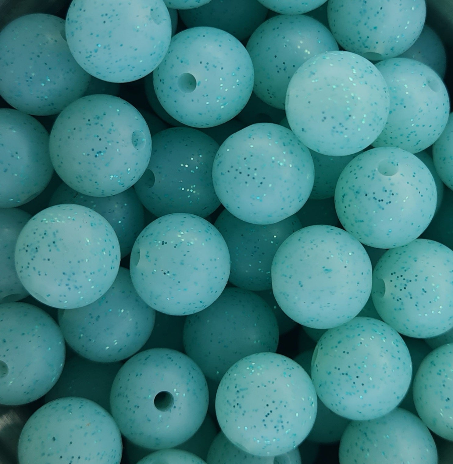 12mm round beads | Glitter