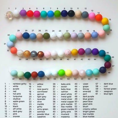 19mm heart beads - Eco Bebe NZ